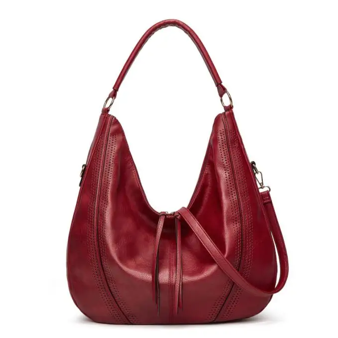 Нова мека кожена голяма чанта-тоут, модни реколта дамска чанта-месинджър голям капацитет, дамски чанти-месинджър