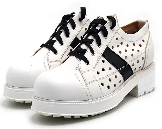 Нова мода мъжки обувки, висококачествени мъжки обувки дантела, ежедневни обувки от естествена кожа, с кръгли пръсти, които нарастване на мъжки обувки