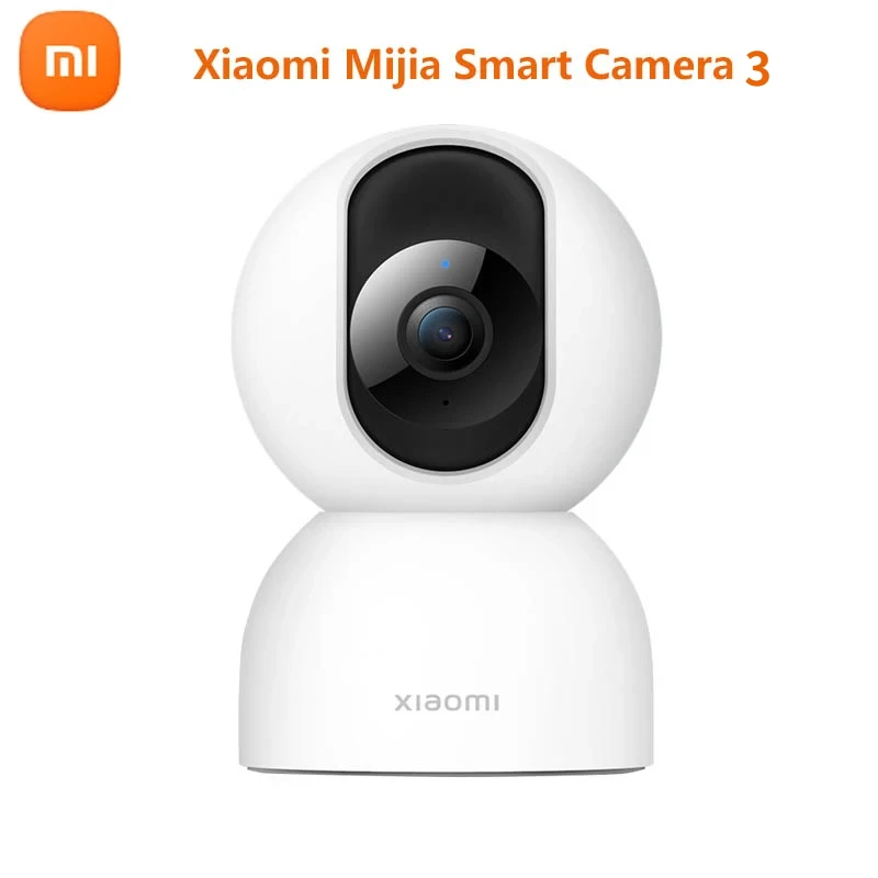 Новата смарт камера Xiaomi 3 PTZ AI с разкриването на 500 милиона пиксела следи бебето нощно видео камера Домашна сигурност на Работата с приложението Mijia