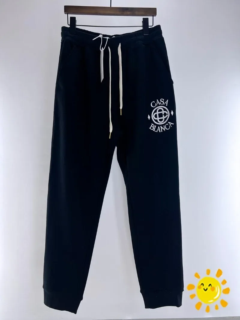 Нови спортни панталони Casablanca с бродерия на лого в стил хип-хоп за мъже и жени е 1: 1, панталони за джогинг на експозиции