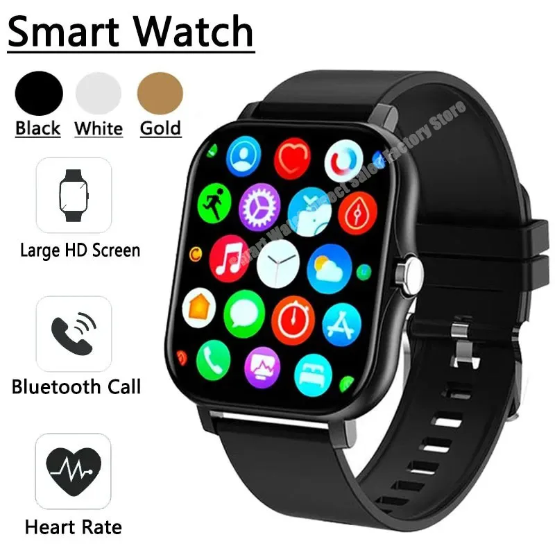 Нови умен часовник 2023 г. за мъже и жени, подарък за Спортни фитнес часовник със сензорен екран, разговори по Bluetooth, цифрови умни часовници, ръчни часовници