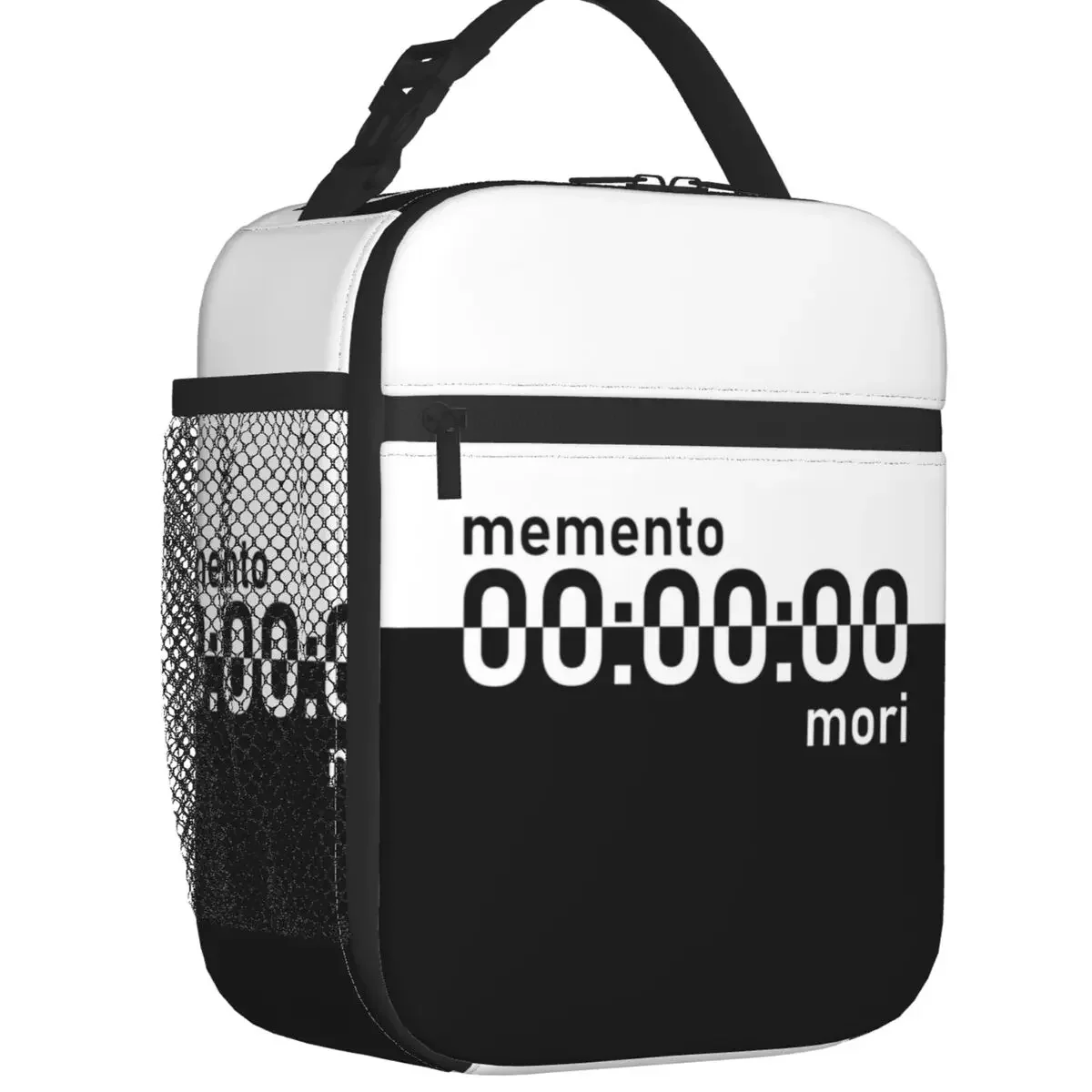 Обичай Memento Mori Unus Annus Hourglass End Lunch Bag Мъже, Жени Топъл Охладител Изолирани Обяд-Апарати за Детски Училище