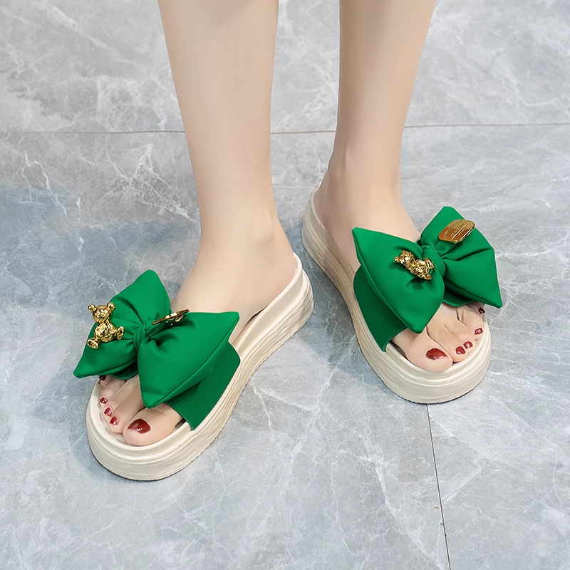 Обувки за жени 2023, Висококачествени дамски чехли с пеперуди, Нови Летни дамски чехли, плажни обувки, чехли Нескользящие