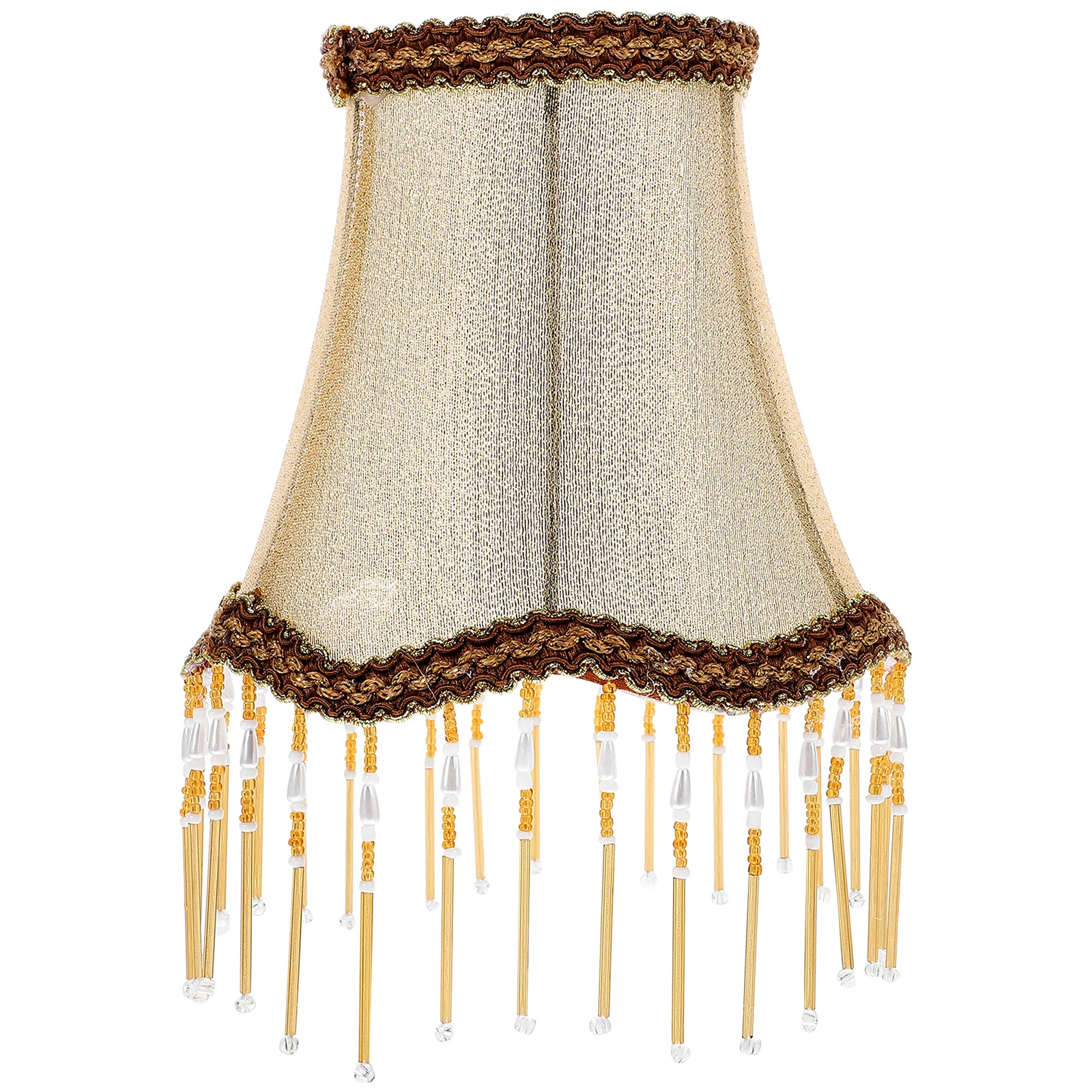 Окачен лампа от мъниста в европейски стил, окачени лампиони за полилеи, абажури от плат с малки морщинками, декорирующие спалнята, за нощни тумбочек
