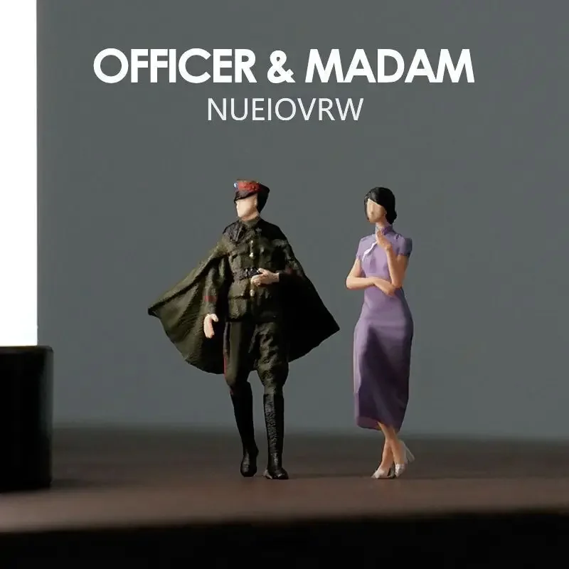 Открита модел Диорами в мащаб 1/64 Колекция от модели за показване на сцени на военни офицери, и съпруги, Подарък играчка