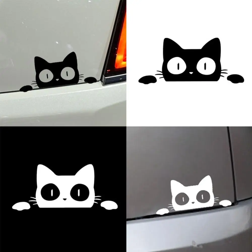 Отразяваща Выглядывающий котка За стайлинг на автомобили Декоративни стикери, Стикери за стъкла Автомобилни Аксесоари, Консумативи Продукти