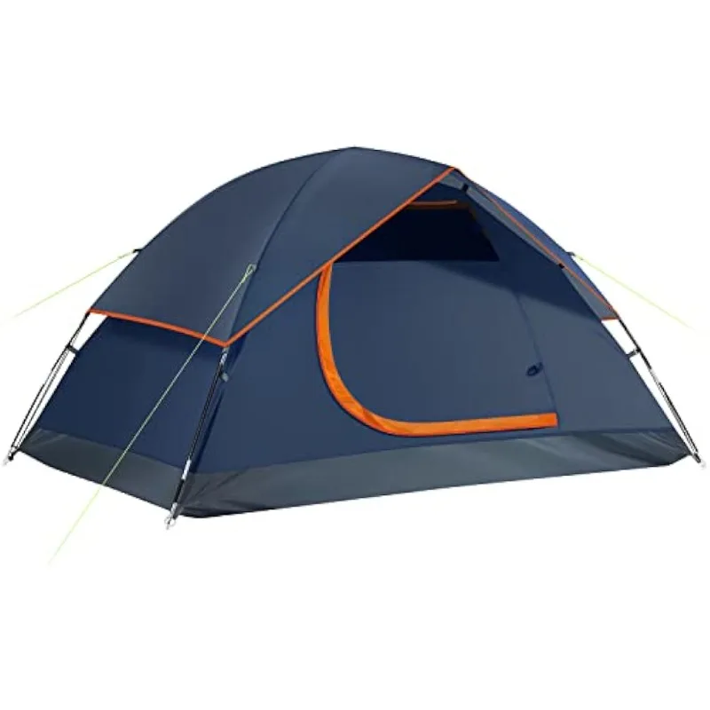 Палатка за къмпинг Ciays, водоустойчив семейна палатка с подвижна дождевиком и чанта за носене, лека палатка с тояги за къмпинг