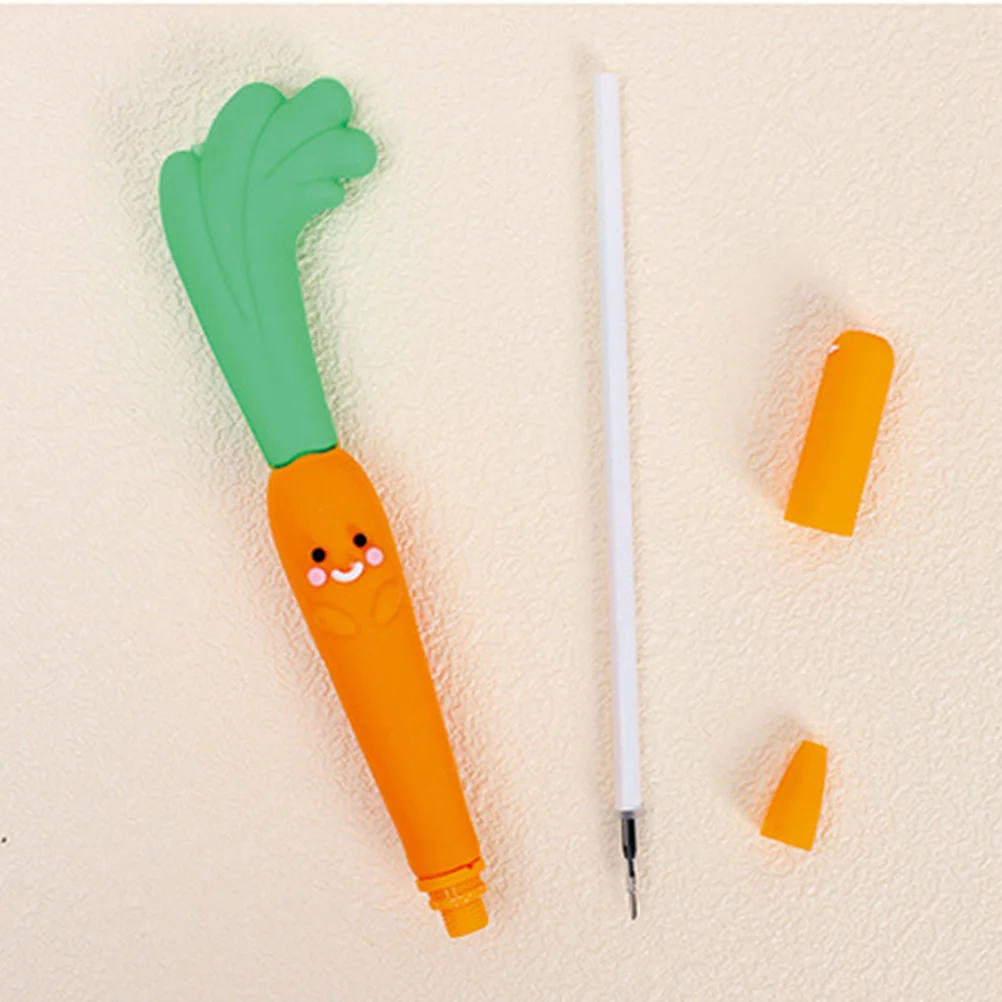Писалки за писане от 2 теми, Мультяшные гел мастило, писалка под формата на моркови, писалка за водене на бележки за офиса и училище