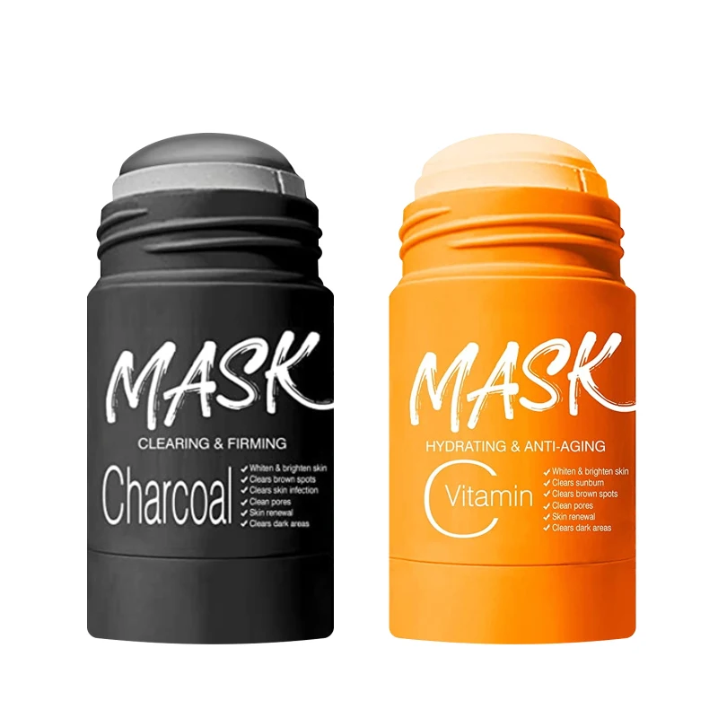 Почистваща глинена маска от акне, Дълбоко почиства порите Нежна и ефективна почистваща маска-стик за грижа за кожата с натурални съставки