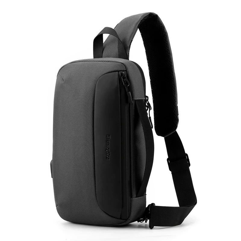 Поясная чанта голям капацитет, с множество офиси, найлон водоустойчива дизайнерска чанта през рамо, USB конектор, чанта за съхранение, моден тренд унисекс