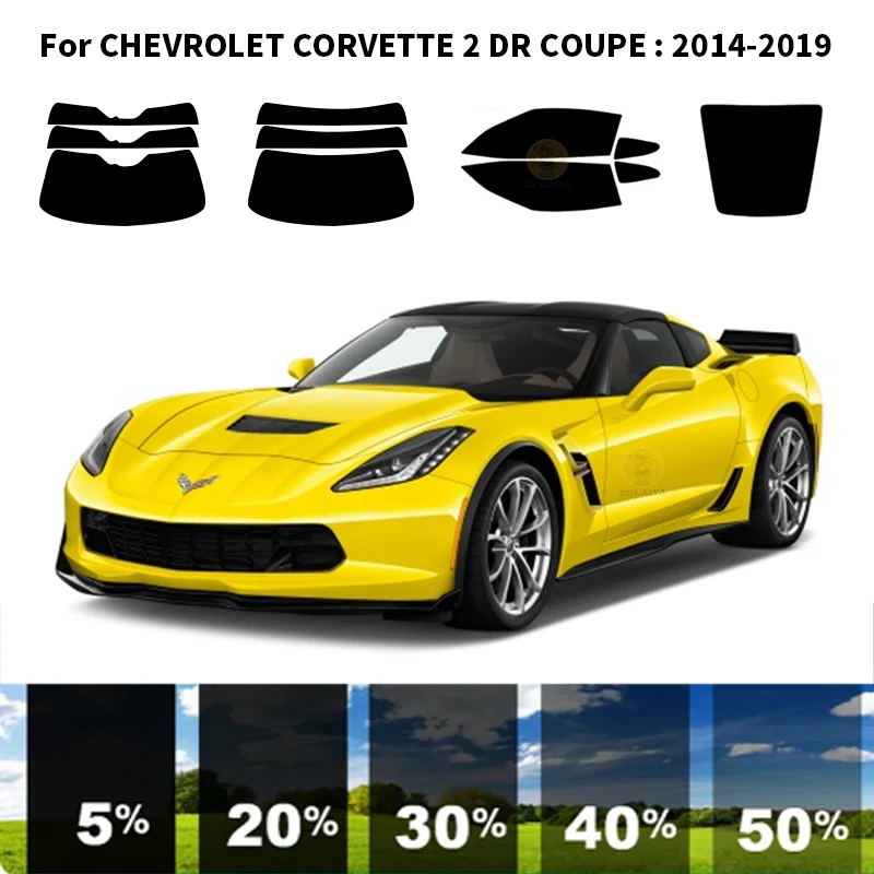 Предварително Обработена нанокерамика car UV Window Tint Kit Автомобили Прозорец Филм За CHEVROLET CORVETTE 2 DR COUPE 2014-2019