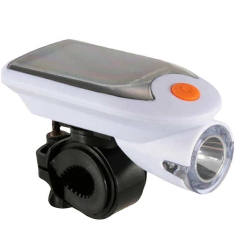 Предна лампа за наем на слънчева батерия, USB-мотор акумулаторна лампа, Въртяща се на 360 градуса, Аксесоари за велосипед
