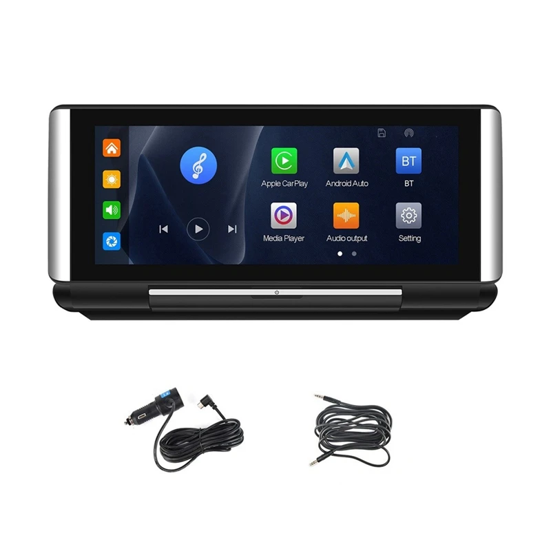 Преносим Авто Радио с 6,86-инчов сгъваем екран, безжичен Carplay Android Auto MP5 Player, кола стерео Bluetooth FM, AUX, трайни