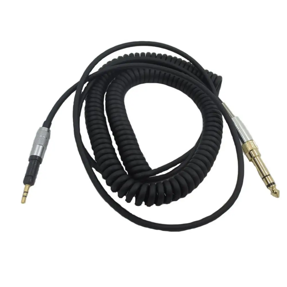 Преносимото аудио кабел, съвместим с Audio-technica Ath-m50x M40x M70x Пружинен кабел за слушалки, Aux 2,5 мм