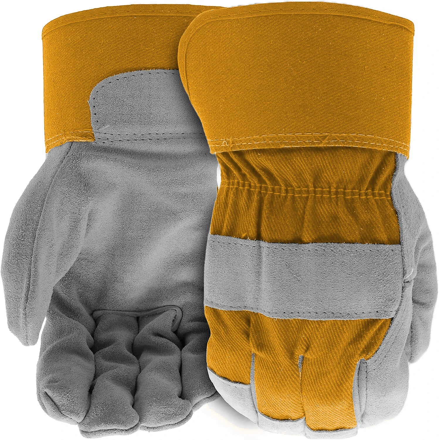 Работни ръкавици от Расщепленной Телешка Кожа, 32℉ или по-висока, Заваръчни ръкавици, Ръкавици За Шофиране на Тежки камиони, Ръкавици За Такелажников На Градинарски Ферми, Строители
