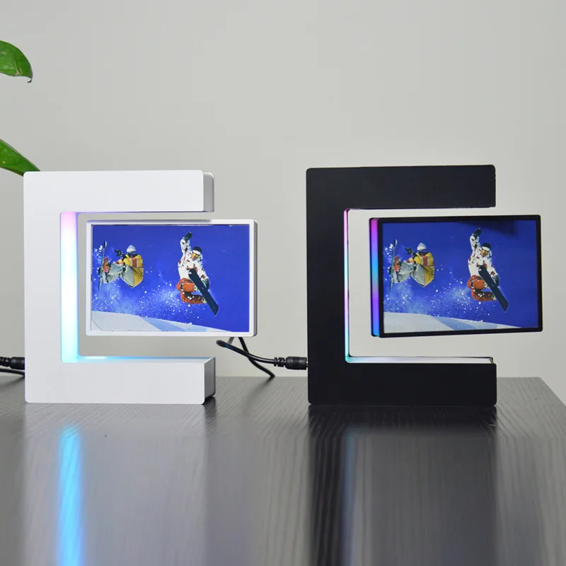 Рамка за снимки с магнитна левитацией Творчески нощна светлина с led подсветка Дисплей Подарък за рождения Ден на Коледа