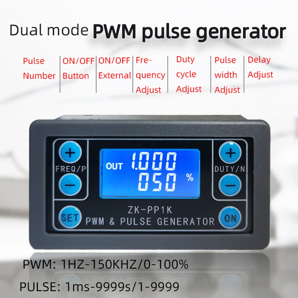 Регулатор на скоростта на двигателя на PWM DC 3.3 ~ 30 В Двухрежимный генератор на сигнали С Регулируем работен цикъл на честотата на цифров модул