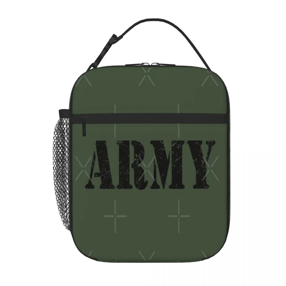 Реколта класически чанта-хладилник с военните логото на армията на САЩ, Обяд-бокс, малка детска термосумка