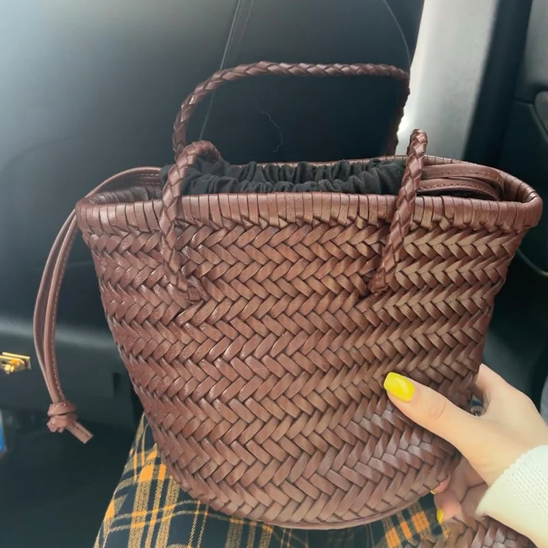 Реколта чанти-кофи за жени, луксозна дизайнерска чанта и чанта 2023, новост от изкуствена кожа са ръчно изработени С вътрешен джоб, чанта през рамо