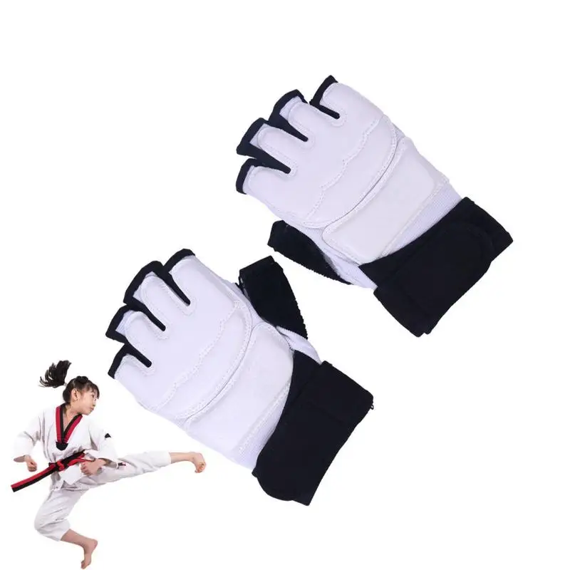 Ръкавици За Спарринга Таекуондо Magic Tape Ръкавици За Спарринга Таекуондо Защита На Ръцете И Краката Дишащи Ръкавици За Таекуондо С Полупальцами За