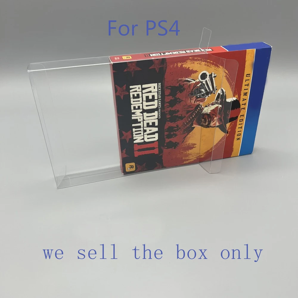 Са подбрани витрина за PS4 за Red Dead Redempt Ultimate edition Желязната кутия за съхранение на игри с ограничен тираж, прозрачна са подбрани кутия от ТЭП-черупка