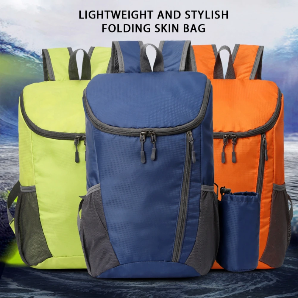 Сгъваема раница Къмпинг туризъм Ultralight Сгъваеми Пътен раница, Чанта 2023 Катерене Спортна чанта за почивка Раница за пътуване