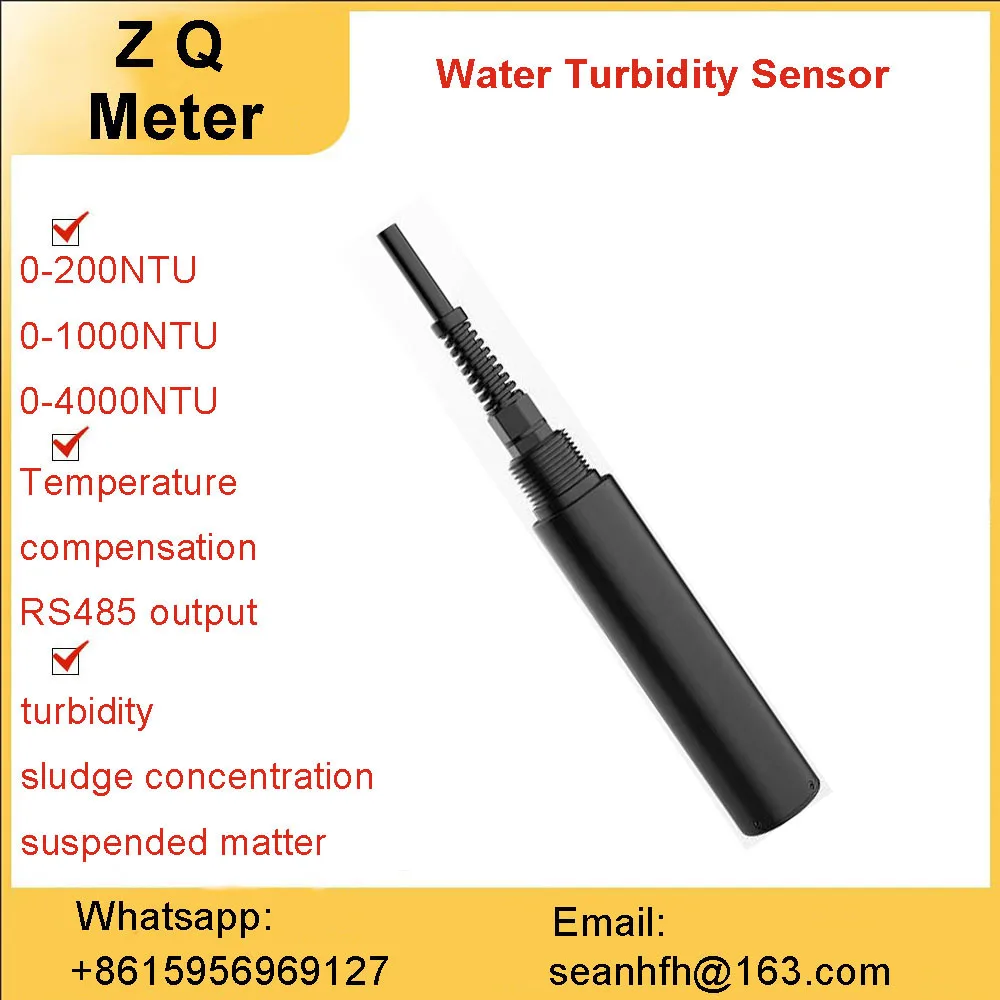 Сензор за мътност на водата промишлен мониторинг на околната среда точност ръководят детектор на частици в отпадъчните води