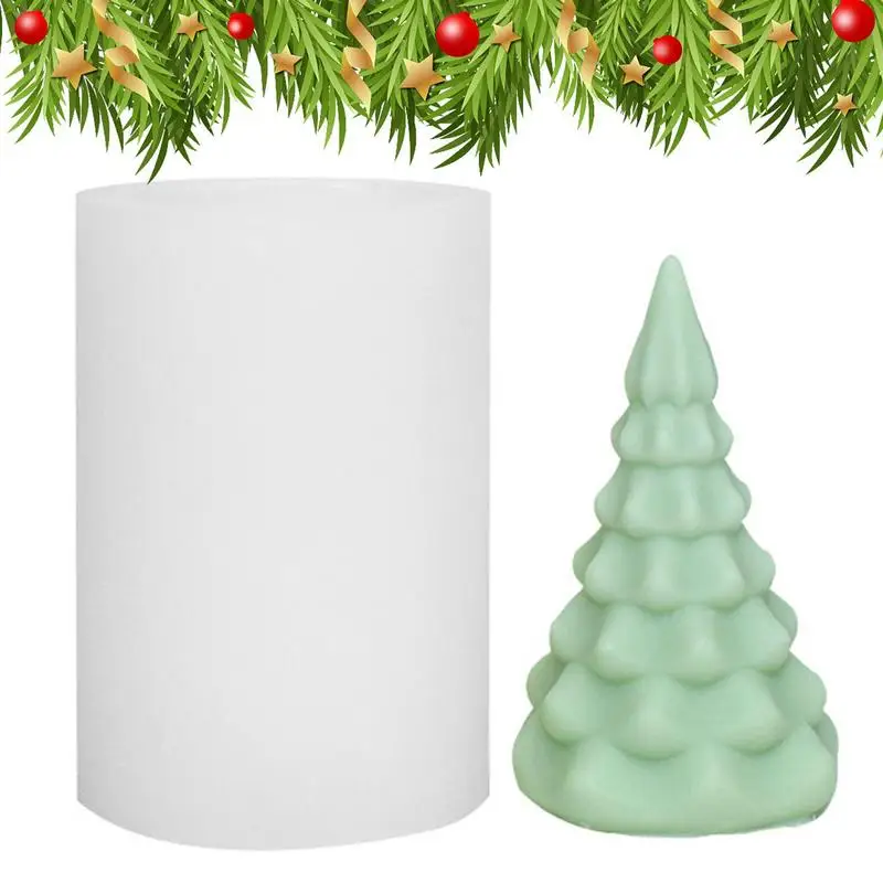 Силиконова форма за Коледната елха 3D Борова Свещ Форма за направата на коледни свещи От епоксидна смола, под Формата на сапуни ръчно изработени начало декор
