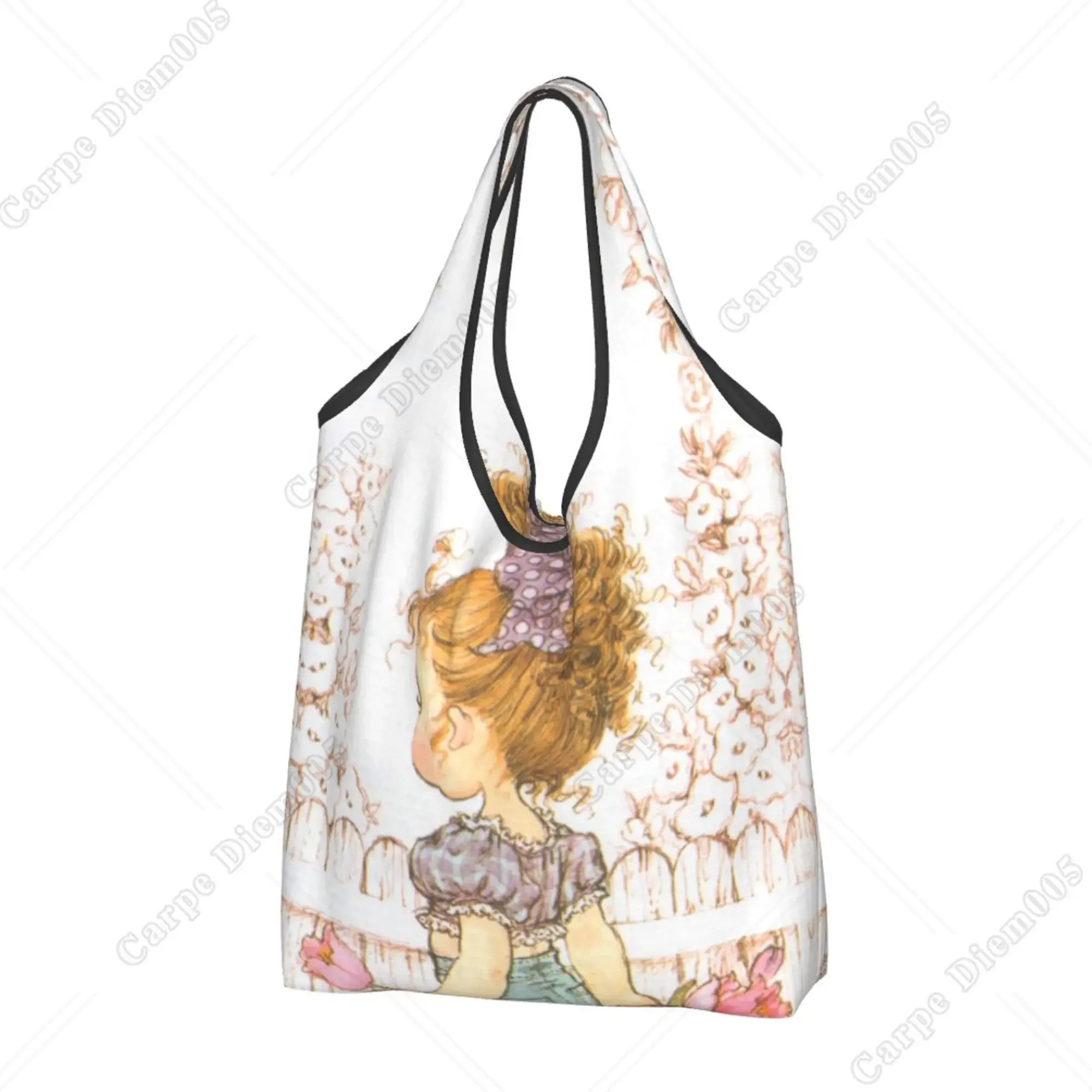 Скъпа дамска чанта за пазаруване с кон опашка, сгъваема чанта за пазаруване, преносима чанта-тоут, рециклируеми хранителни чанти, еко, един размер