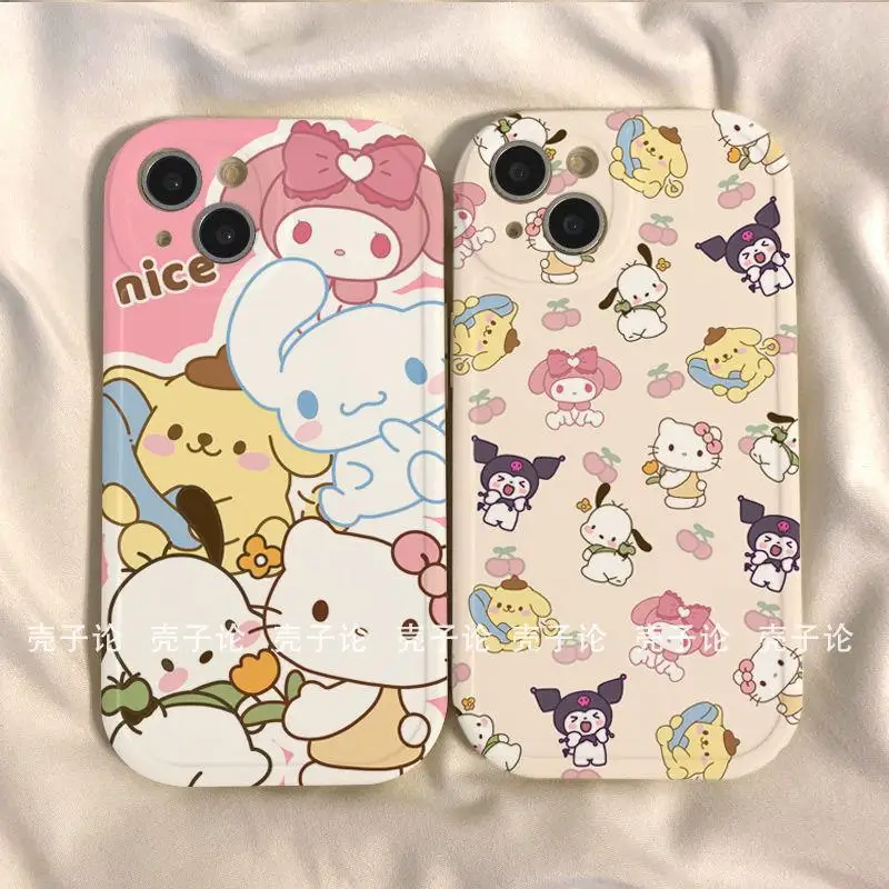 Сладък Sanrio Hello Kitty е Подходяща за Apple 14/15 калъф за телефон Iphone 13/12 Promax P 6/7, Нов Xr