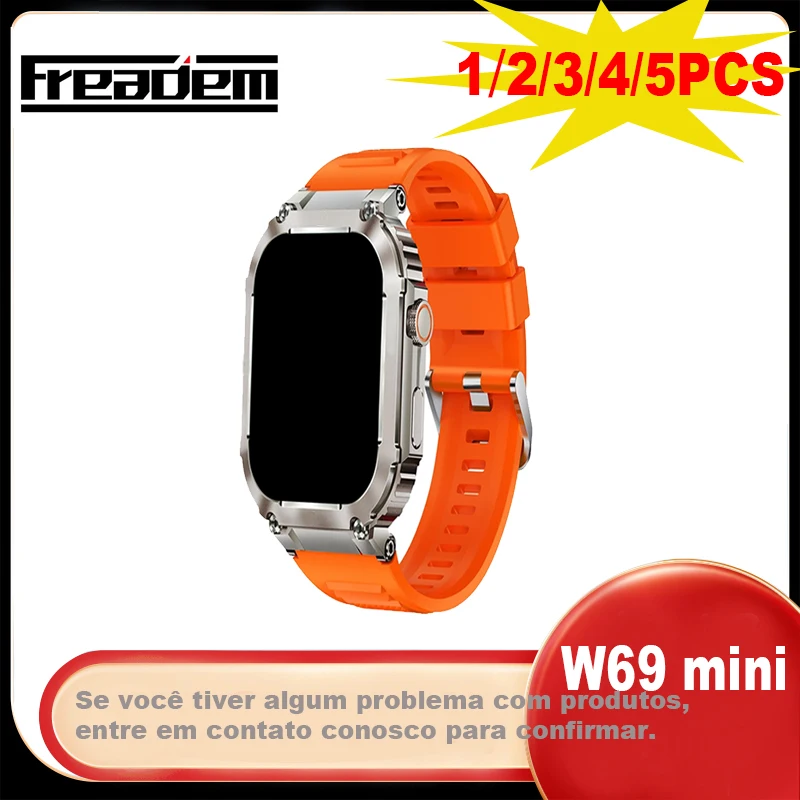 Смарт часовници W69 Mini 1,95-инчов HD-екран е 45 мм Dail Покана NFC, GPS Спортно Проследяване на Смарт часовници За мъже И Жени