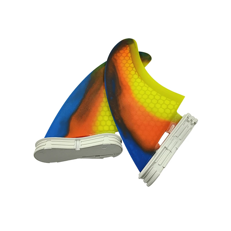 Смесете цветовете UPSURF FCS 2 Перка за дъски за сърф MR Кила Quilhas 2 бр./компл. От Сот и фибростъкло Double Tabs2 Перка за сърфиране Twin Funboard Fin