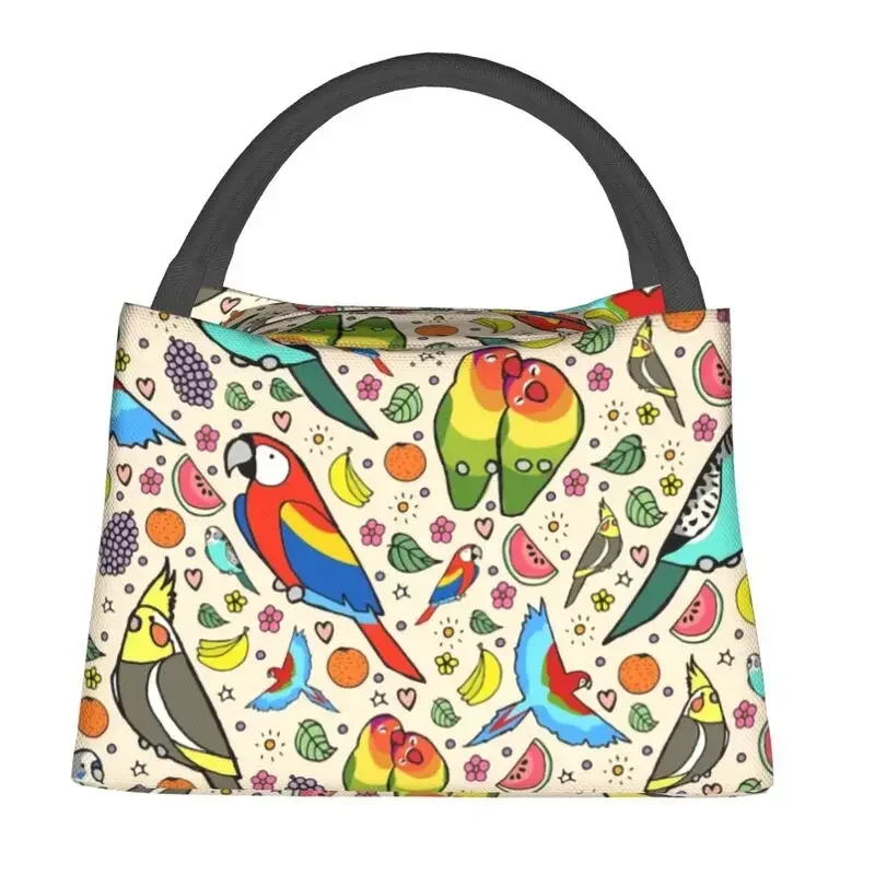 Смешни папагали, Термоизолированные чанти за обяд, женски папагали, Какаду, за многократна употреба контейнер за обяд за работа, пътуване, Кутия за храна