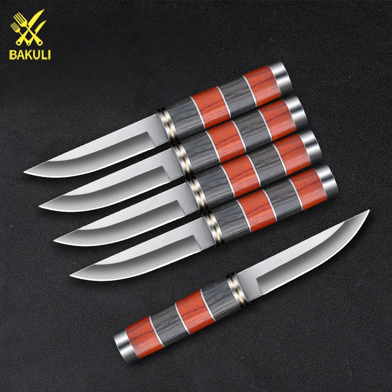 Специален нож за месо БАКУЛИ, преносим малък нож с ножнами, дебели нож за събиране на костите, маса за хранене, нож от висока твърдост