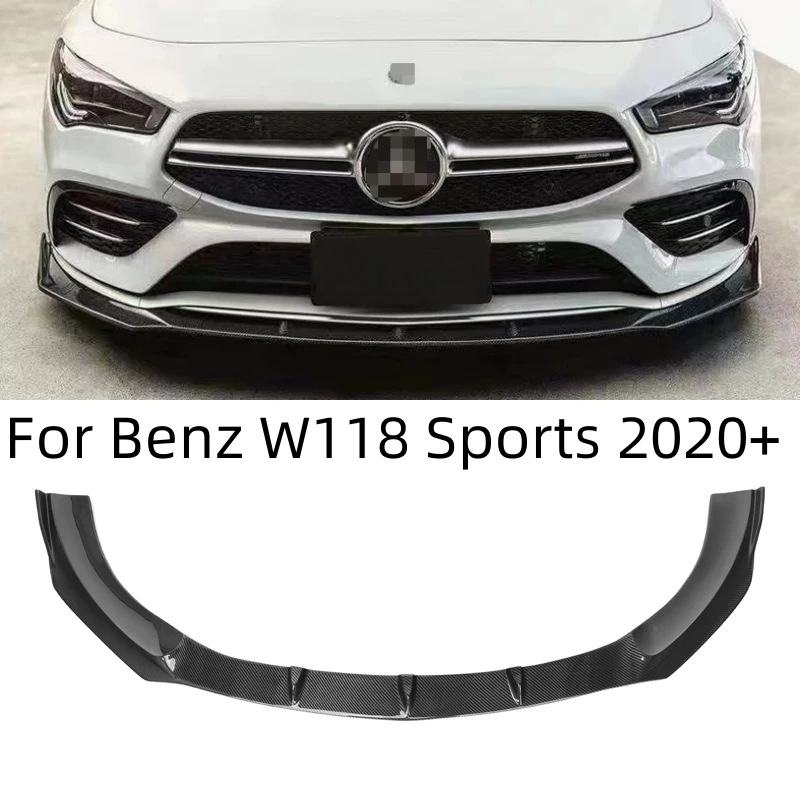 Сплитер на Предната Броня Mercedes-Benz CLA Class W118 Sports 2020 2021 2022 2023 Долната Нож Спойлер От Въглеродни Влакна