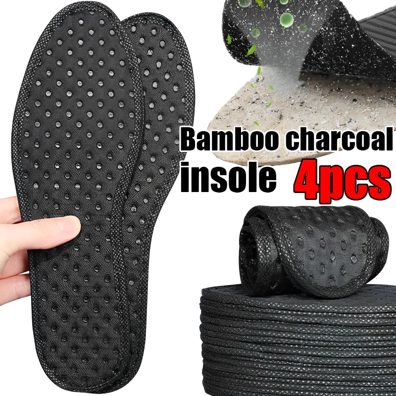 Спортни абсорбиращи потта втулки за стъпалата унисекс дезодорант стелки за краката мъжки бамбукови дишащи абсорбиращи потта въглеродни пълнители за обувки
