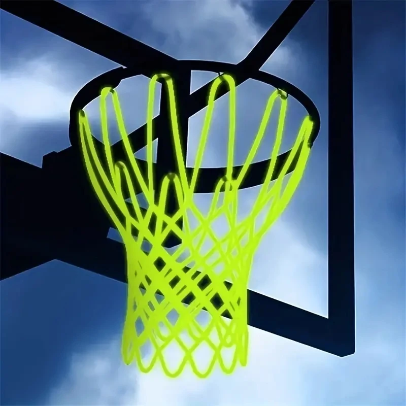 Стандартна светещ баскетболно на окото 50 см, зелената луминесцентна баскетболно окото, самосветящаяся детска баскетболна мрежа-рамка 1БР