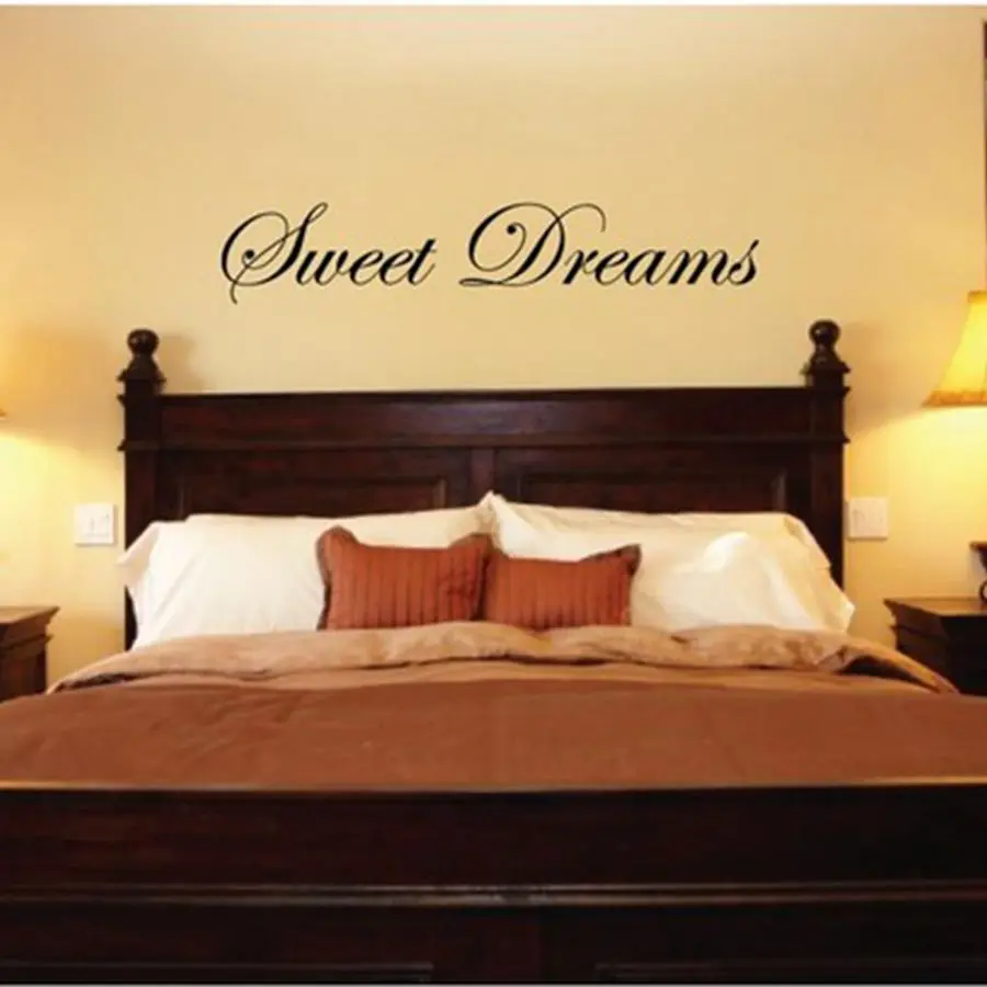 Стикери с цитати на стената sweet Dreams, винил надписи Sweet Dreams,голям размер 90x22cm f2055