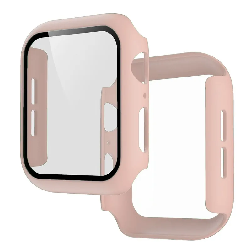 Стъкло + калъф за Apple Watch серия SE 6 5 4 3 2 1 44 мм 40 мм и Защитно покритие на Бронята iWatch 42 мм 38 мм за Apple Watch Case