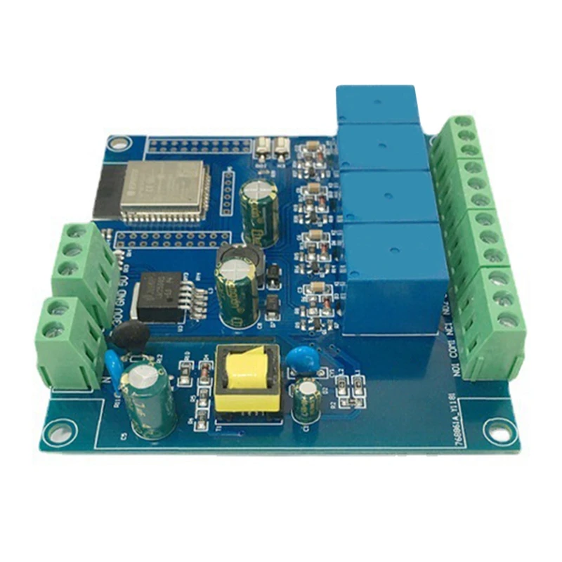 Такса за разработка на ESP32, Четырехпозиционный релеен модул Wi-Fi Bluetooth МОЖНО, източник на захранване ac / dc ESP32-WROOM Development Board