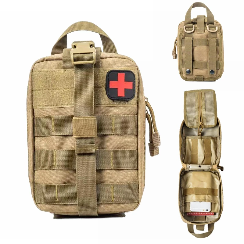 Тактически комплекти за първа помощ, медицинска чанта, Авариен открит нож ловен автомобил, спешно инструмент за оцеляване в къмпинг, военни чанта EDC