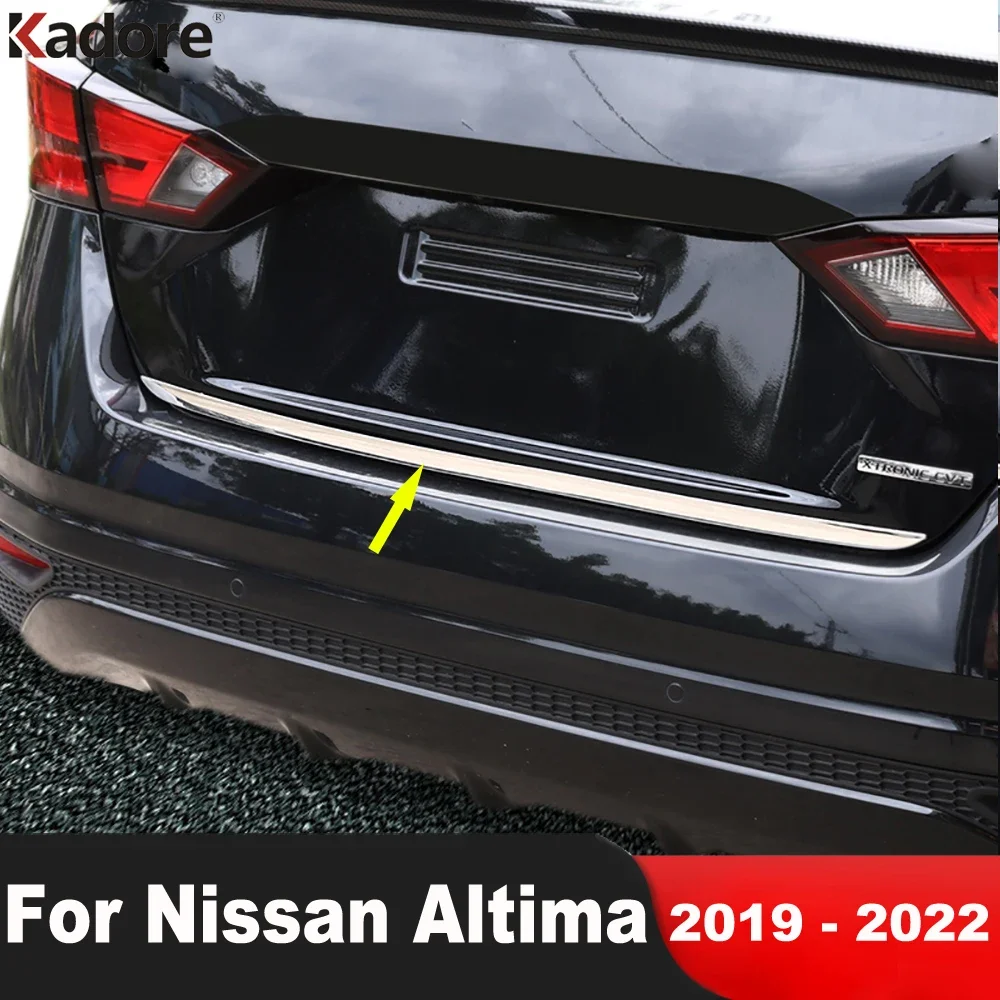 Тампон на задния капак на багажника Nissan Altima 2019 2020 2021 2022 Тампон за молдинга задната врата на колата от неръждаема стомана Външни Аксесоари