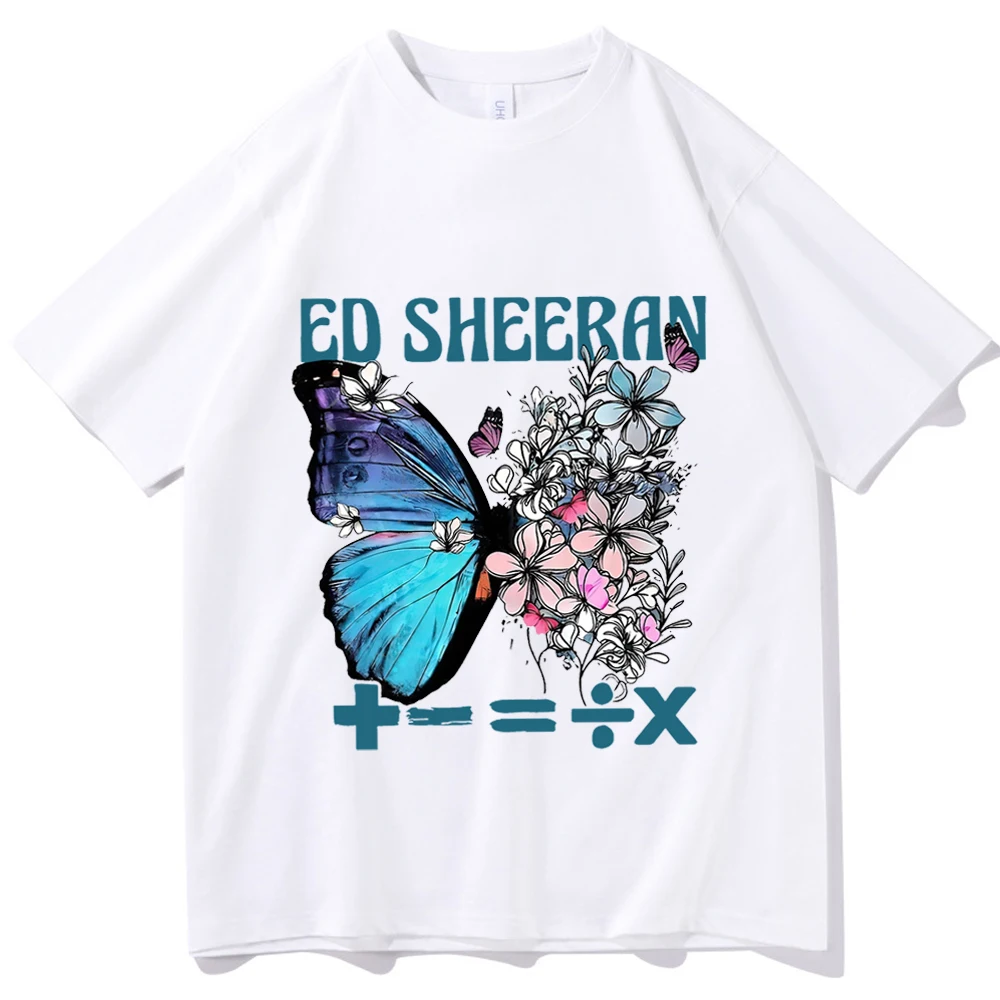 Тениска Ed Sheeran The Mathematics Tour, тениска Ed Sheeran, подарък за феновете на Ed Sheeran, Тениски с кръгло деколте и къс ръкав Унисекс