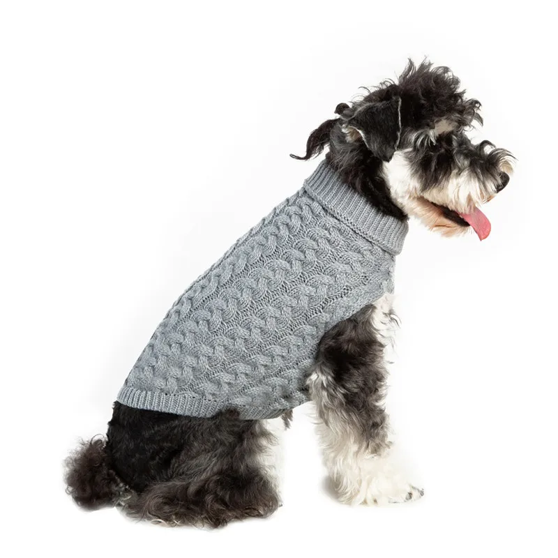 Топъл пуловер, облекло за кучета, котки, вълнена дрехи, зимни вязаная дрехи, жилетка за кученце, котка, костюм за малки до средни кучета чихуахуа