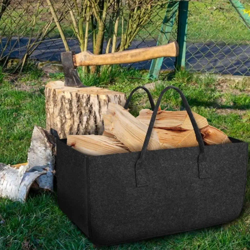 Транспортиране на Тежкотоварни чанта за съхранение на дърва За камината е Универсална чанта за съхранение на дърва за огрев на закрито и на открито Чанта за съхранение на дърва за огрев голям капацитет