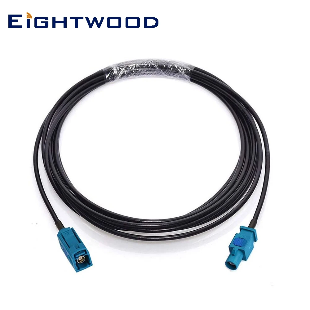 Удължител за кабел Eightwood Fakra Z от жена към мъж RG174 дължина 3 м за автомобилни стерео системи на устройството си с Android GPS Навигация FM AM радио антени