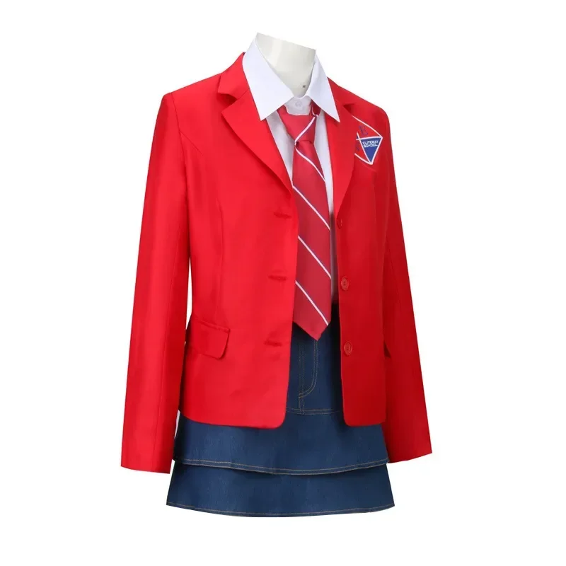 Училищни униформи EWS Rebelde, костюми за cosplay червен цвят, яке, риза, пола, карнавальная парти за Хелоуин за момичета, старшеклассниц