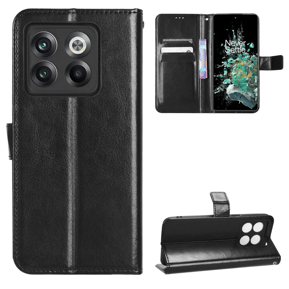 Флип-чантата е от Изкуствена кожа Калъф за мобилен телефон OnePlus Ace Pro 5G с отделения за карти с памет за Oneplus 8 Pro /Oneplus 9 9R