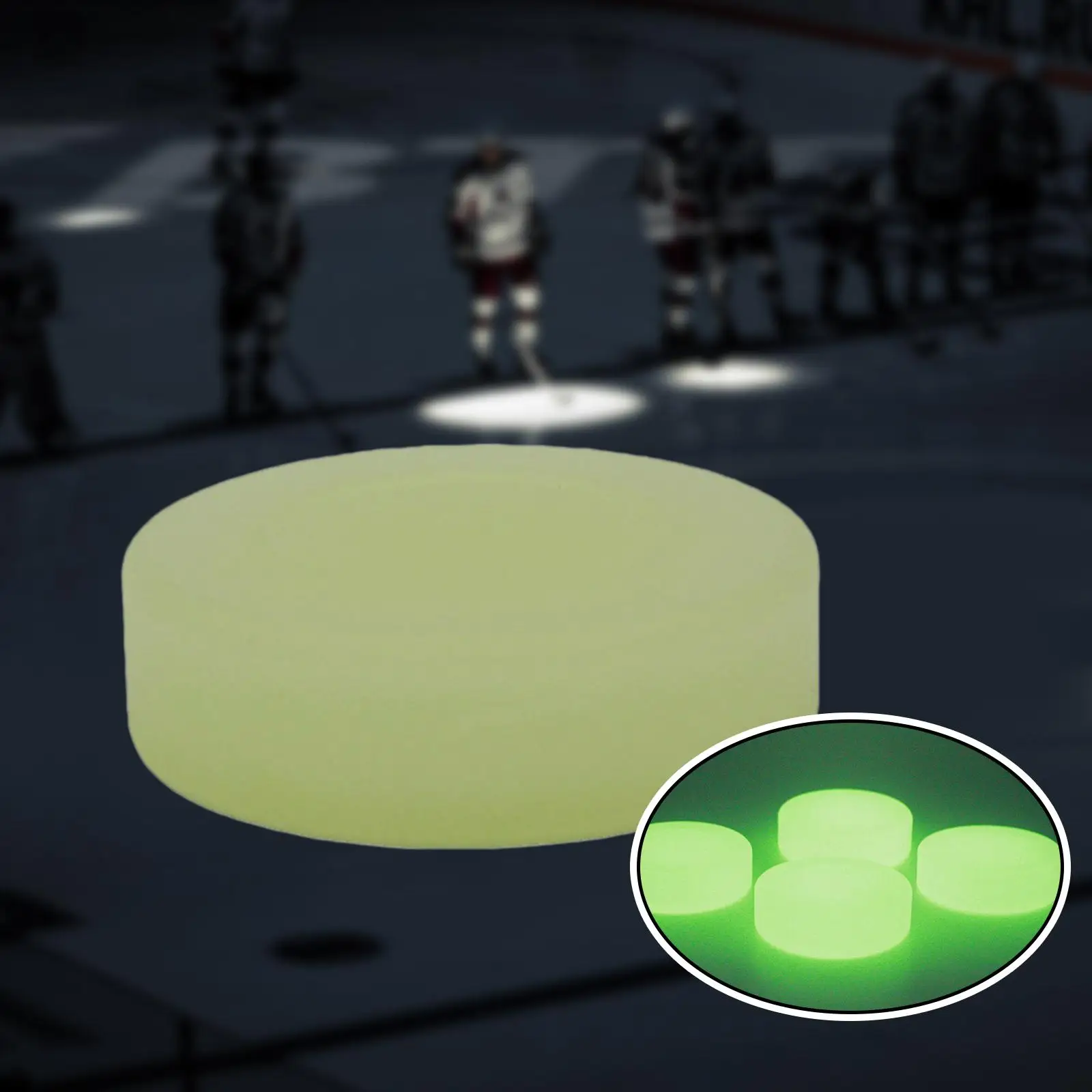 Хокей на лед хокей, светещи в тъмното, Самосветящийся Диаметър 7,2 см, парти