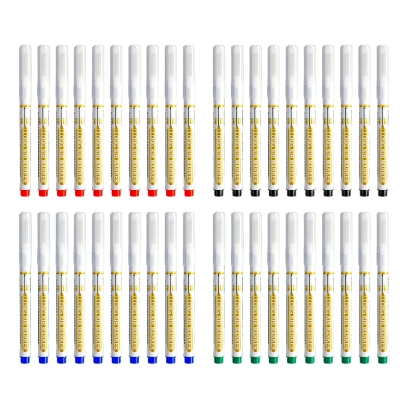 Цветна дограма маркери, химикалки с дълъг нос за маркиране на плочки в банята